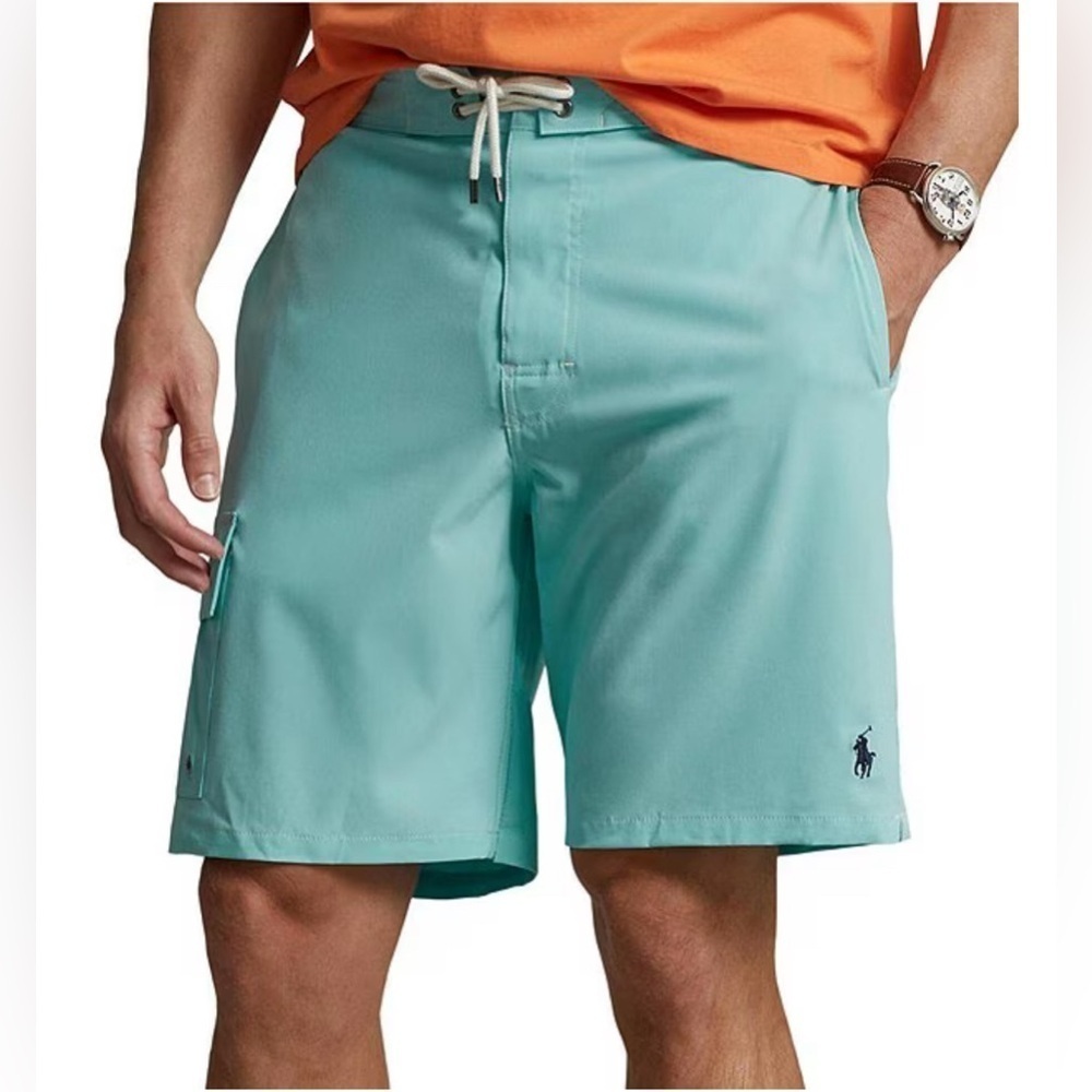 Polo Ralph Lauren Men's 8.5 Inch Kailua Classic Fit Swim Trunks Sz XXL In Blue